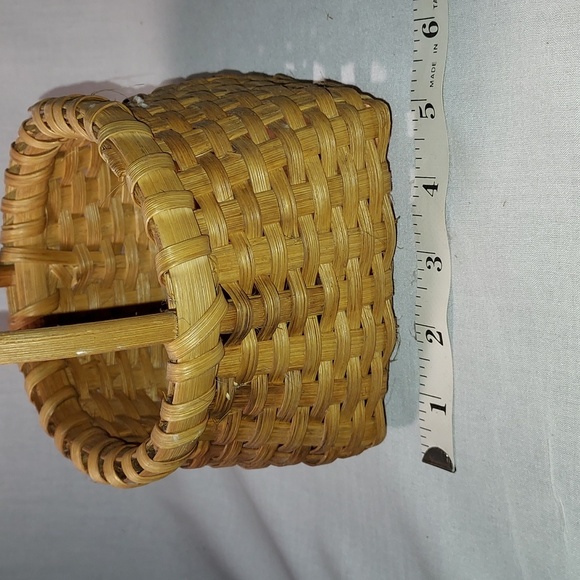 Wicker Baskets With Handles Accents Vintage Wicker Basket Set Of